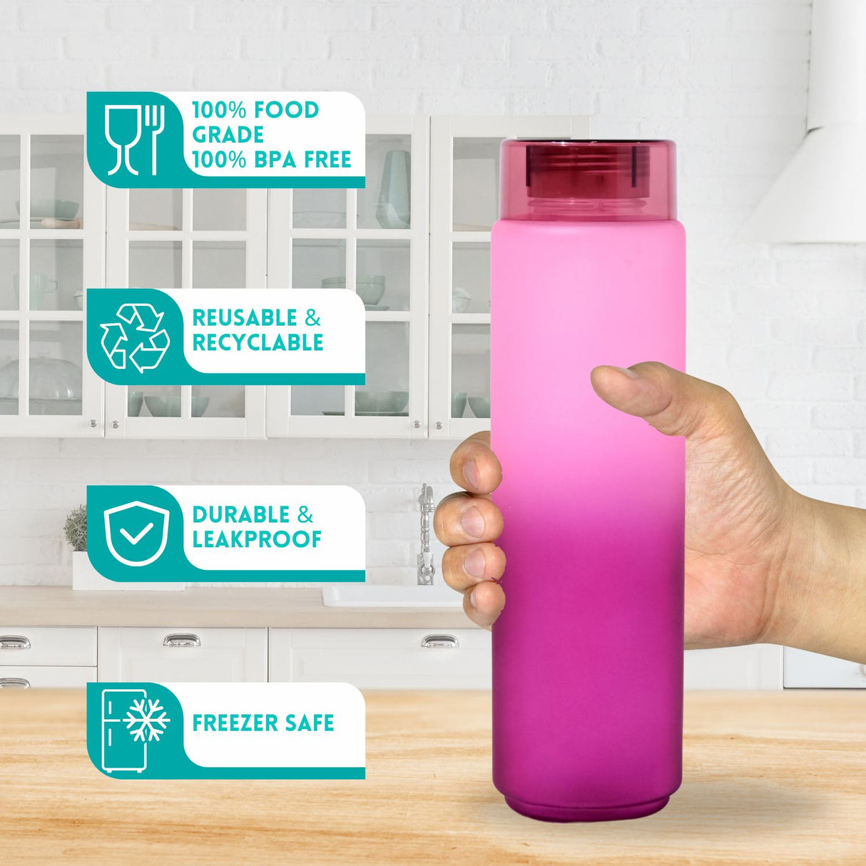 Multi-U Water Bottle 1L | Assorted | Leakproof Bottle