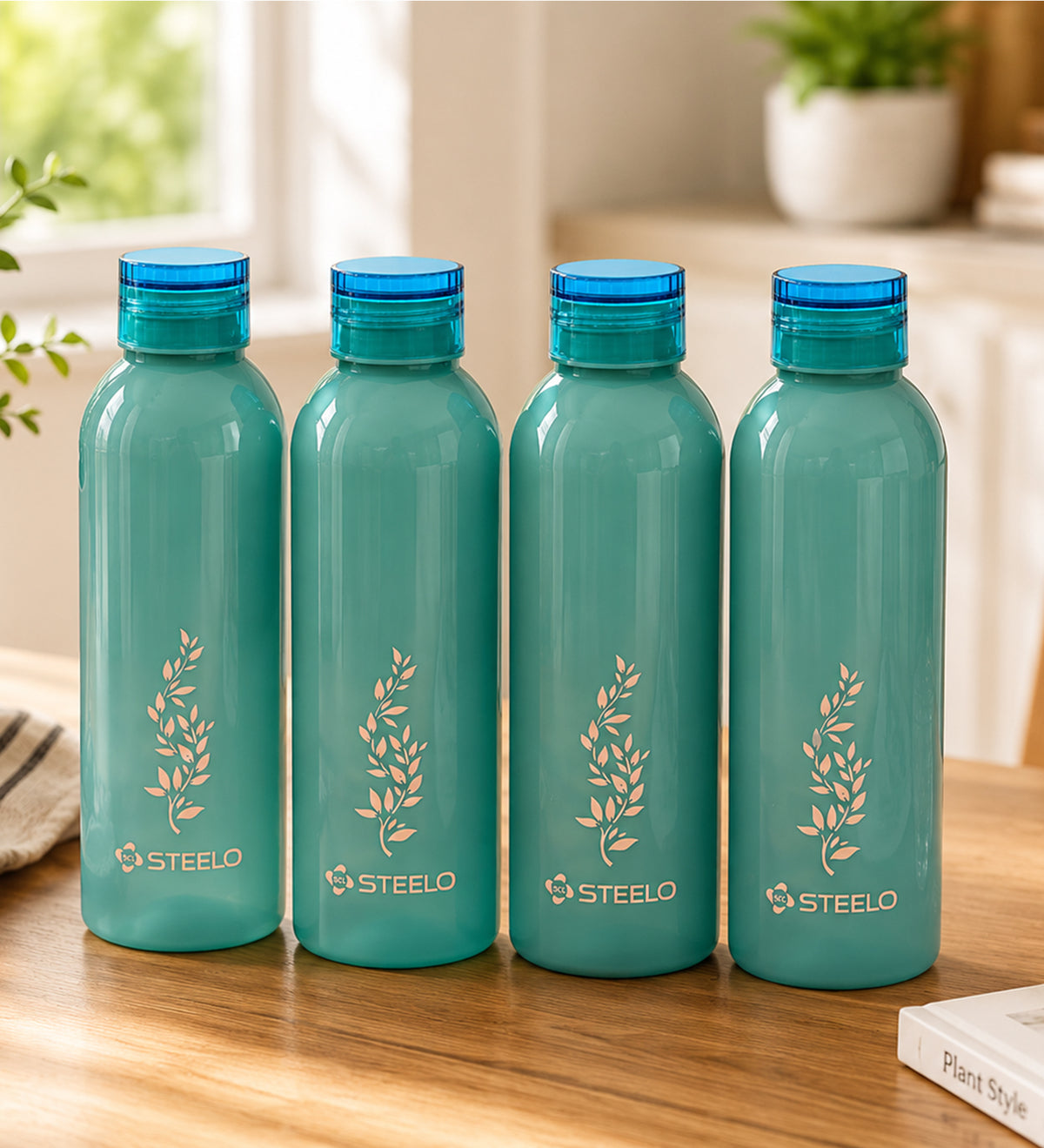 Puro Water Bottle 1L 4pcs Set | Leakproof Everyday Water Bottles