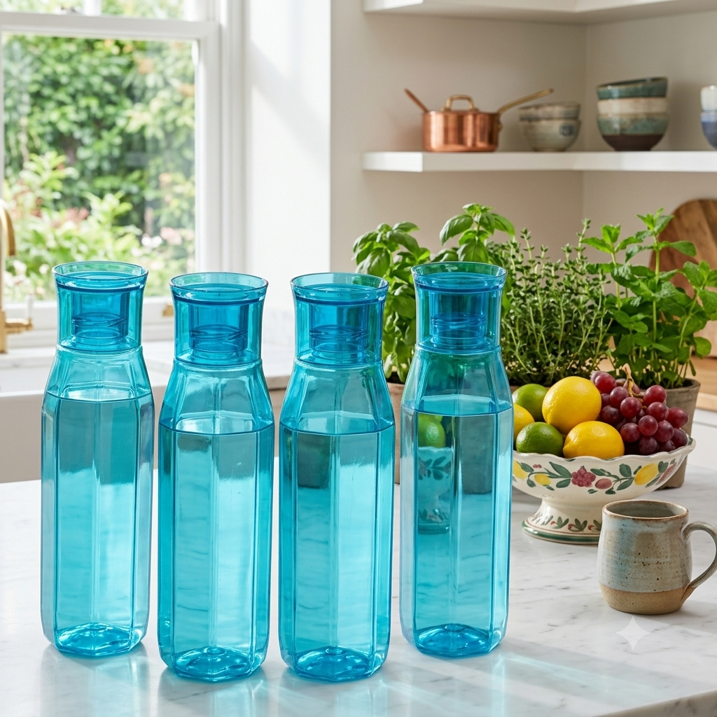 Sansa Water Bottle 1L 4pcs Set | Leakproof Water Bottle