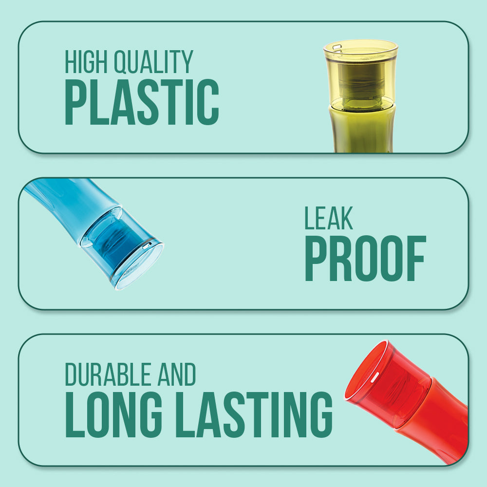 Floret Water Bottle 1L 4pcs Set | Leakproof Water Bottles