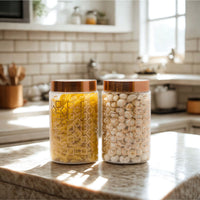 Homely Deluxe Container 1500ml Short 4pcs Set | Premium Airtight Storage Jars