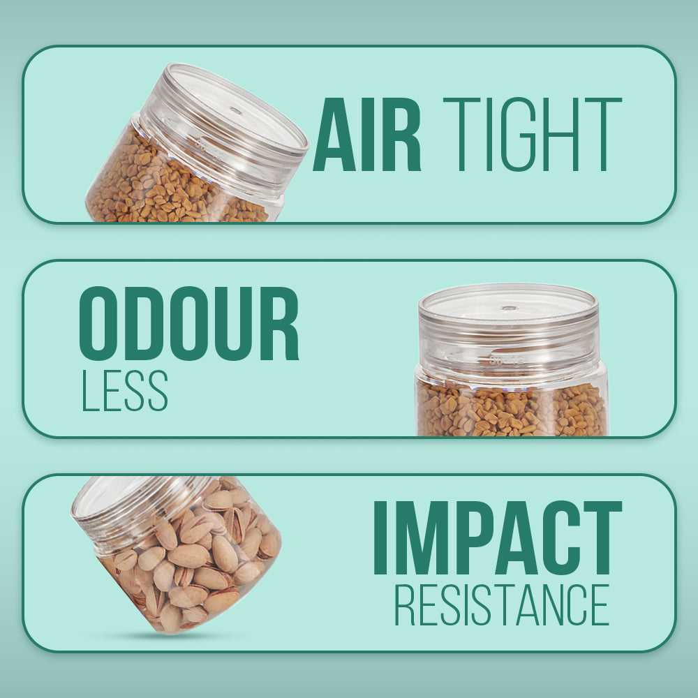 Homely Container 750ml 4pcs Set | Airtight Kitchen Storage Jars