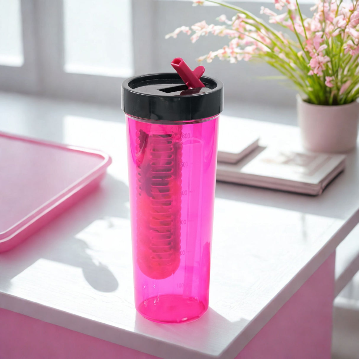 Sipper Infuser Bottle 700ml 2pcs Set | Fruit Infuser Sipper Bottle