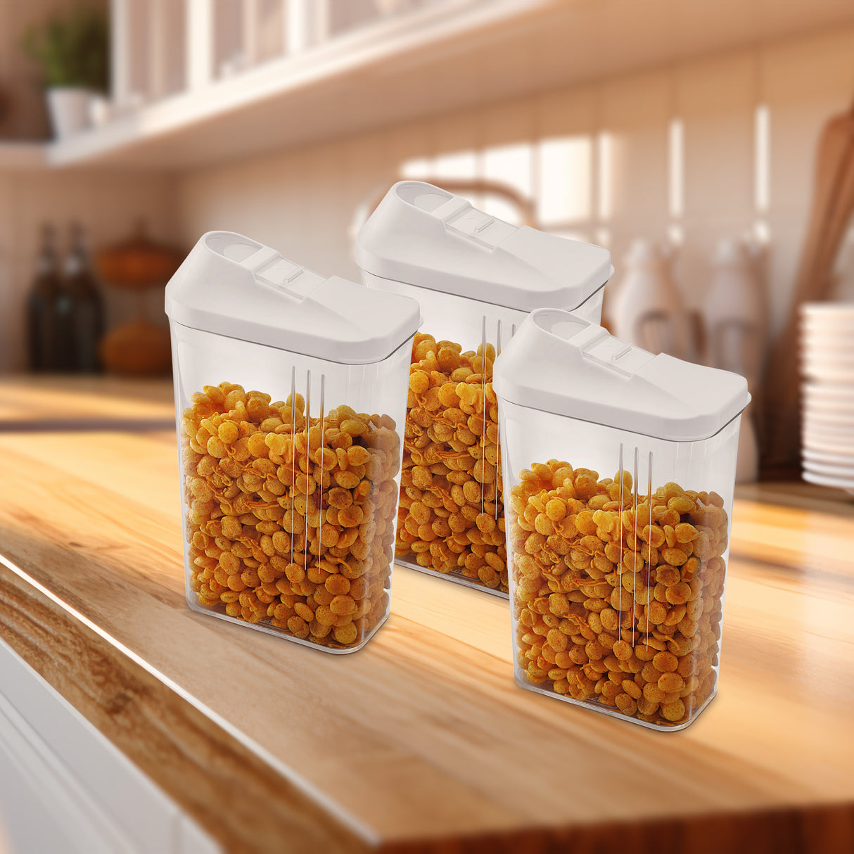 Skippar Container 1000ml 6pcs Set | Airtight Storage Jars