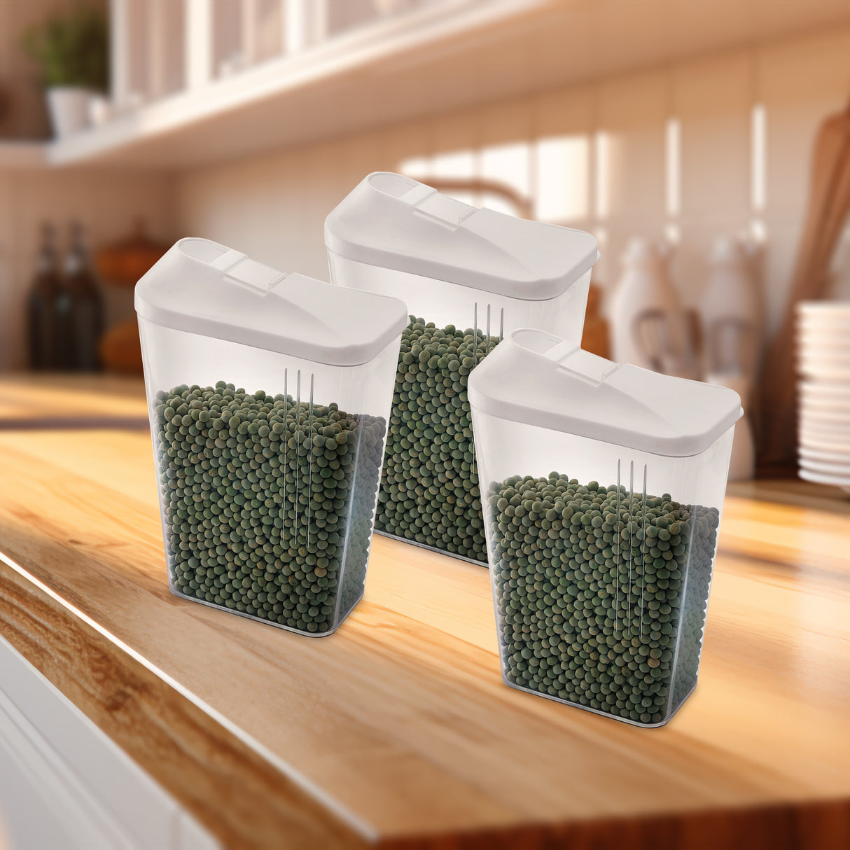 Skippar Container 1500ml 6pcs Set | Airtight Storage Jars