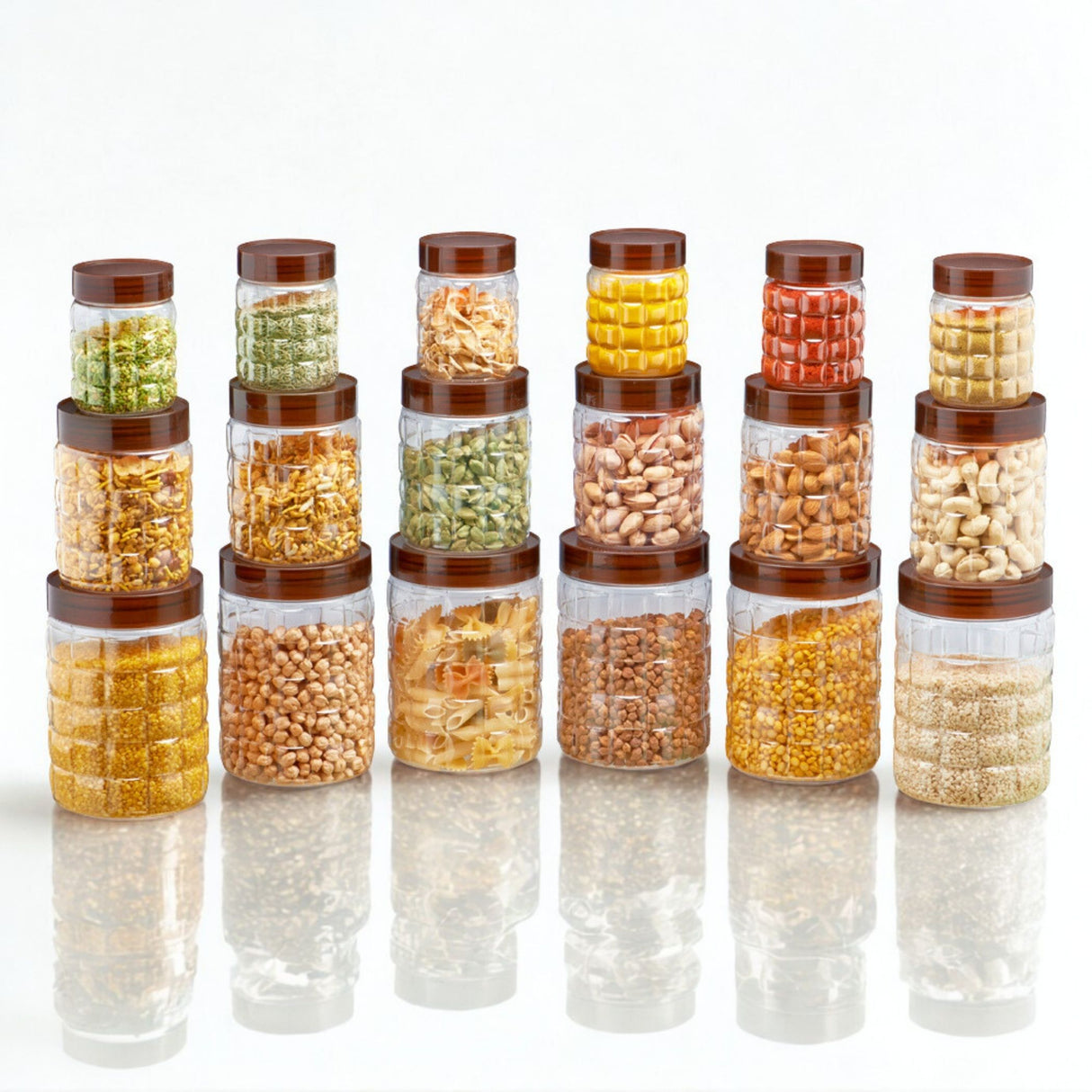 Solitaire Container 18pcs Set | Airtight Kitchen Storage Jars