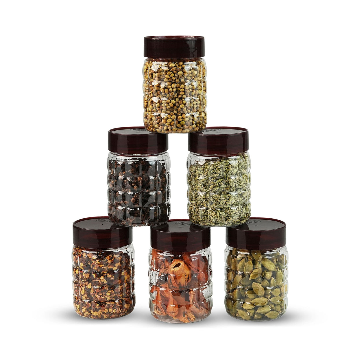 Solitaire Container 200ml 6pcs Set | Airtight Kitchen Storage Jars