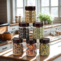 Solitaire Container 200ml 6pcs Set | Airtight Kitchen Storage Jars