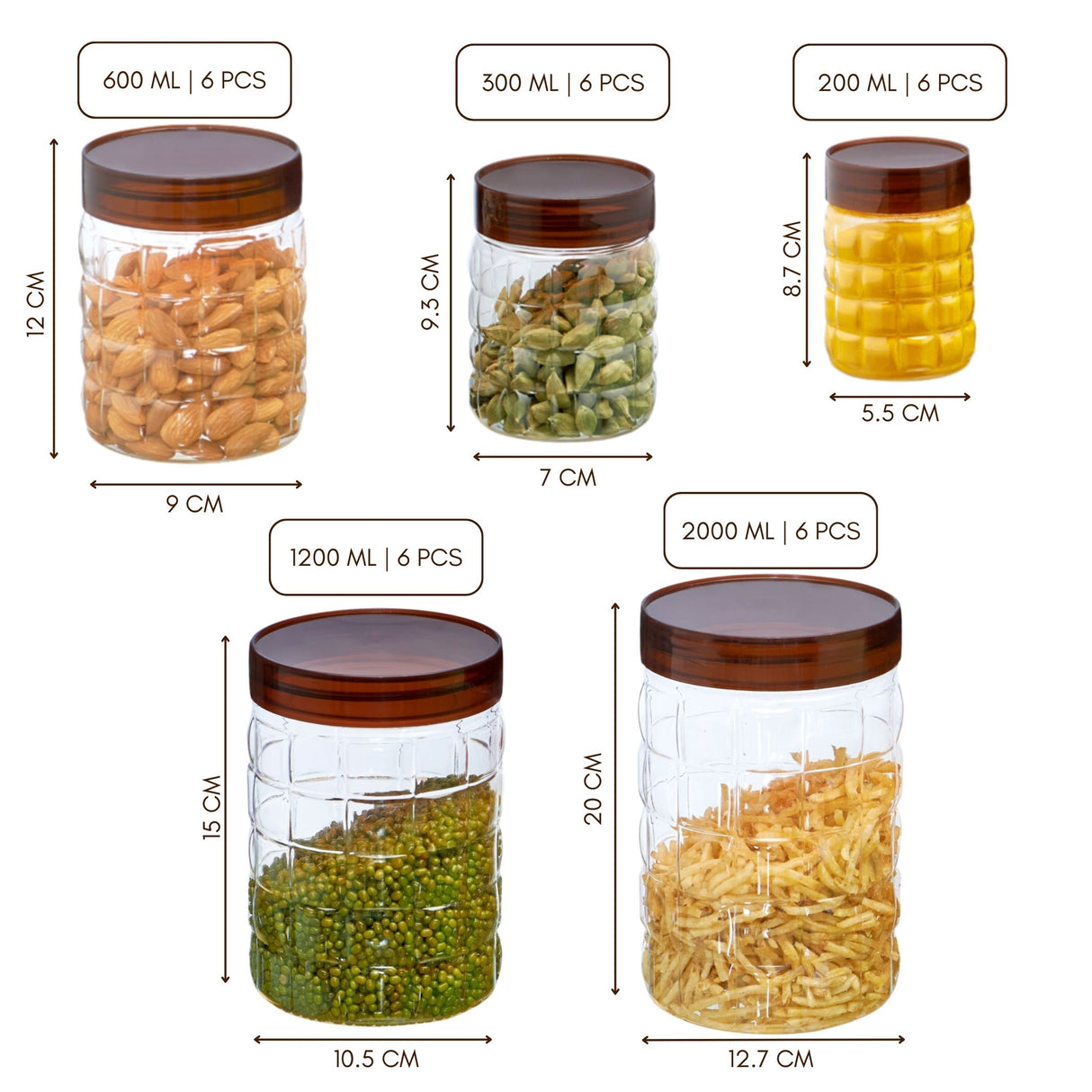Solitaire Container 30pcs Set | Airtight Kitchen Storage Jars