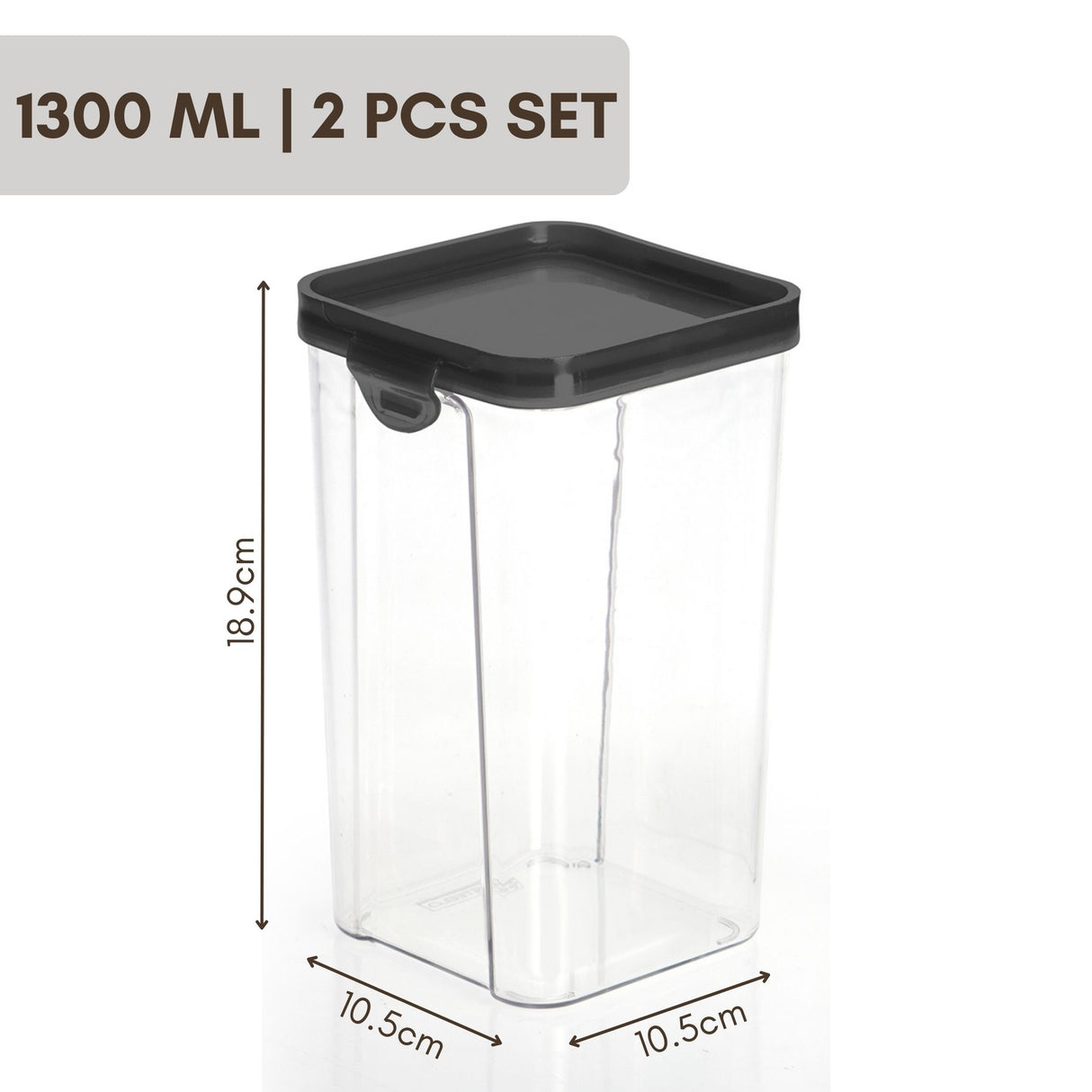 SoFresh Stack Container 1300ml 2pcs Set | Stackable Airtight Containers