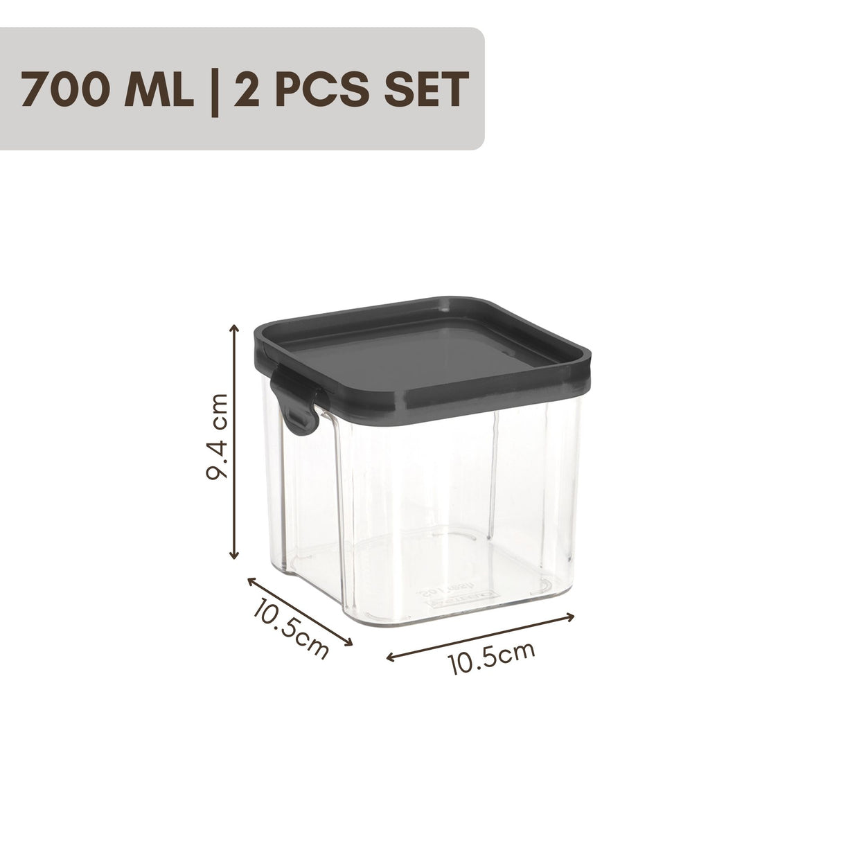 SoFresh Stack Container 700ml 2pcs Set | Stackable Airtight Containers