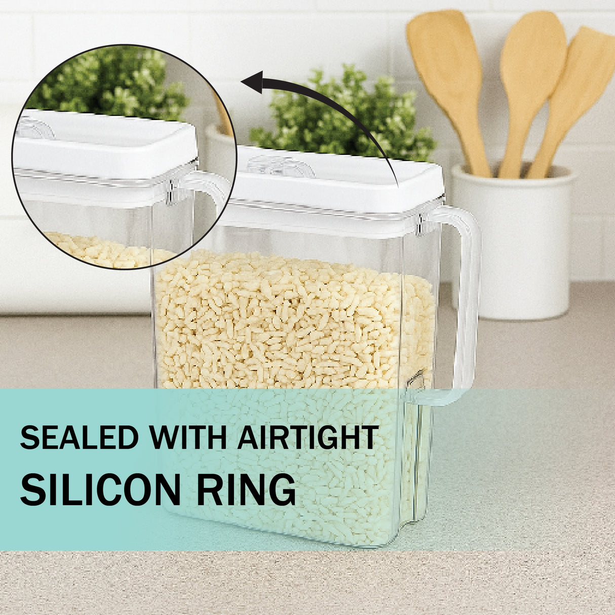 SoFresh Flip-Lock Container 4200ml | Airtight Dry Storage Jar