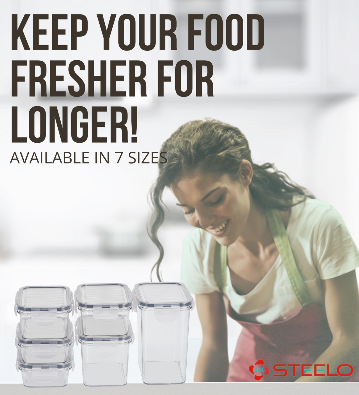 SoFresh SoClick Container 3pcs Set | Click-Lock Food Containers