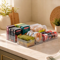 Rectangular Modular Tray 4pcs Set | Multipurpose Storage Trays