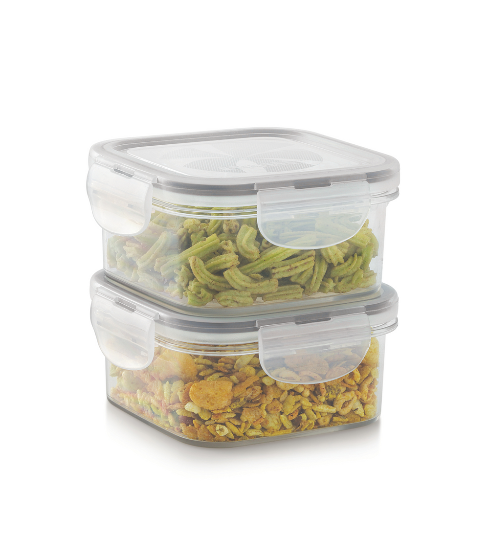 SoFresh Square Container 400ml 2pcs Set | Airtight Food Containers