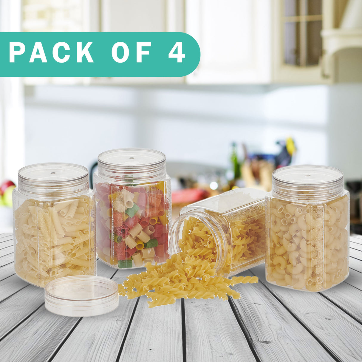Varg Container 750ml 4pcs Set | Airtight Storage Jars