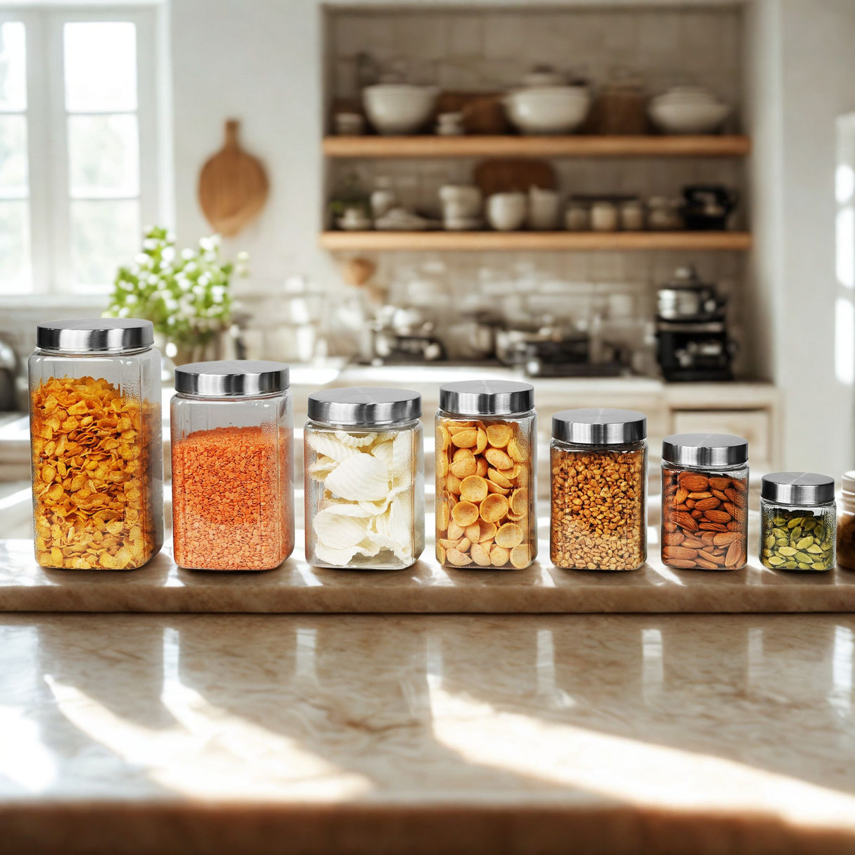 Varg Container 250ml 6pcs Set | Stainless Steel Lids | Storage Jars