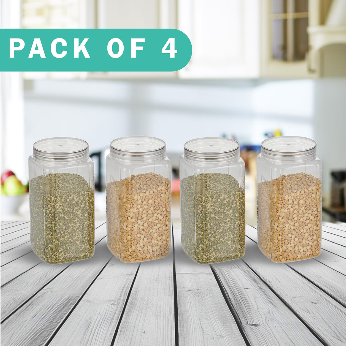 Varg Container 2000ml 4pcs Set | Airtight Storage Jars