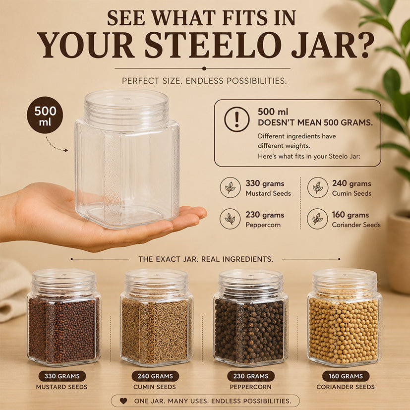 Varg Container 500ml 4pcs Set | Airtight Storage Jars