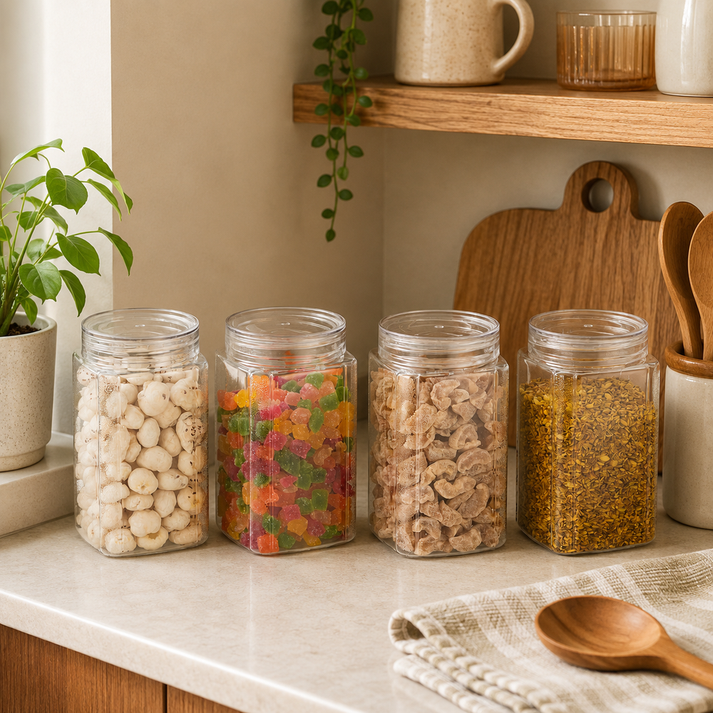 Varg Container 1000ml 4pcs Set | Airtight Storage Jars