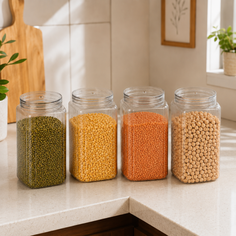 Varg Container 1250ml 4pcs Set | Airtight Storage Jars