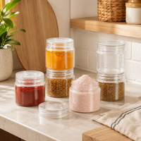 Homely Container 200ml 6pcs Set | Airtight Kitchen Storage Jars