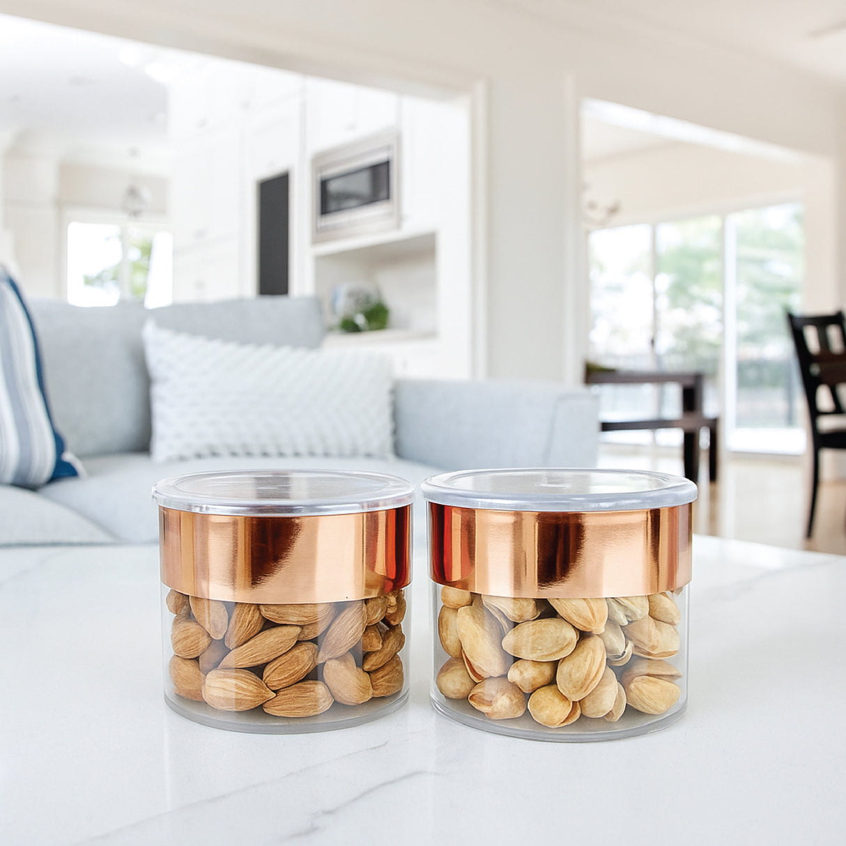 Candy Jar 500ml 2pcs Set | Designer Dry Fruit Jars
