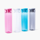 Cubic Water Bottle 1L 4pcs Set | Assorted | Leakproof Square Bottle