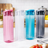 Cubic Water Bottle 1L 4pcs Set | Assorted | Leakproof Square Bottle