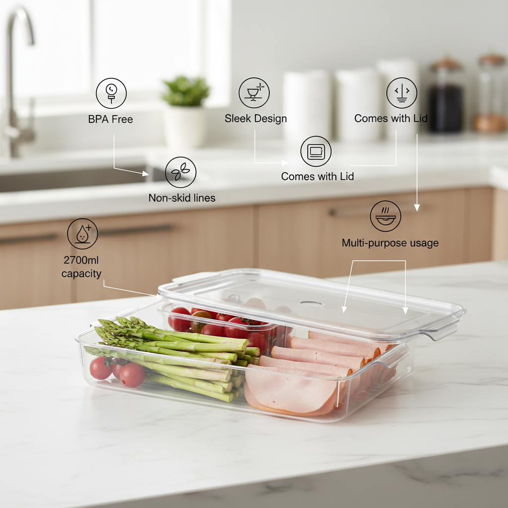Organiser Tray 2700ml | Multipurpose Kitchen Storage Tray