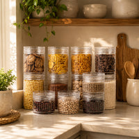 Prism Jar 12pcs Set Big | Stackable Kitchen Storage Jars