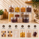 Prism Jar 12pcs Set Big | Stackable Kitchen Storage Jars