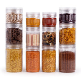 Prism Jar 12pcs Set Mix | Stackable Kitchen Storage Jars