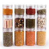 Prism Jar 12pcs Set Small | Stackable Kitchen Storage Jars
