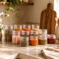 Prism Jar 12pcs Set Small | Stackable Kitchen Storage Jars