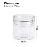 Prism Jar 350ml 6pcs Set | Stackable Kitchen Storage Jars