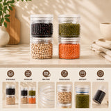 Prism Jar 600ml 4pcs Set | Stackable Kitchen Storage Jars