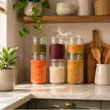 Prism Jar 6pcs Set | Stackable Kitchen Storage Jars