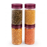 Prism Jar 800ml 4pcs Set | Stackable Storage Containers | Wine Cap