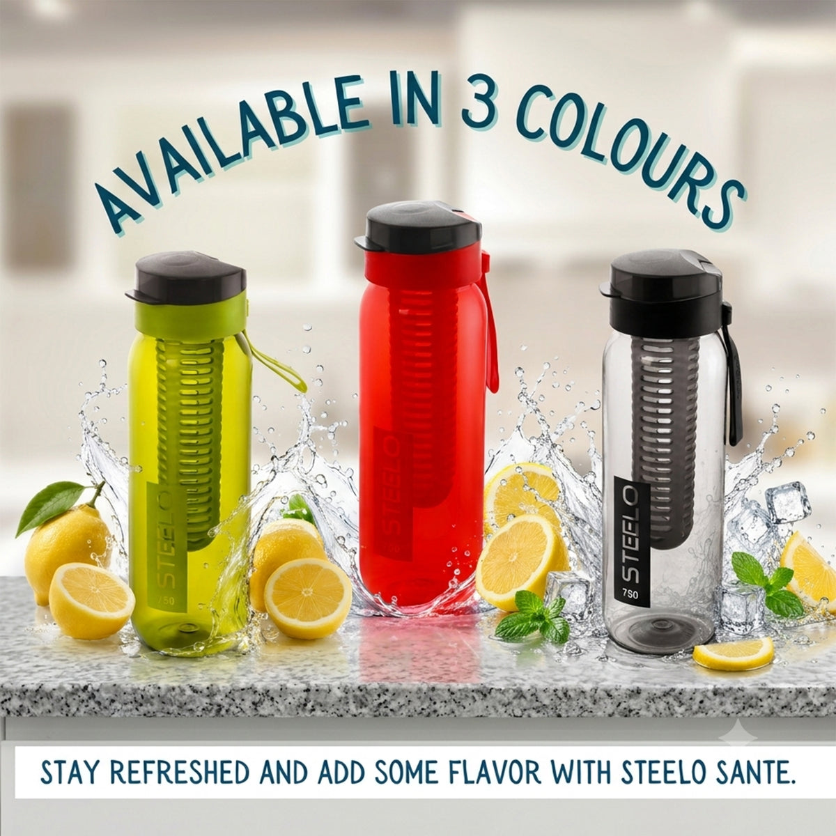 Sante Infuser Bottle 750ml | Fruit Infuser Water Bottle