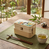 3 in 1 Bamboo Bento Lunch Box | Eco-Friendly Tiffin Box with Cutlery