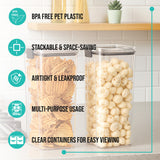 SoFresh FrameUp 1800ml 2pcs Set | Airtight Clip-Lock Storage Jars