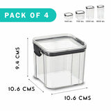 SoFresh FrameUp 700ml 4pcs Set | Airtight Clip-Lock Storage Jars