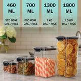 SoFresh FrameUp 700ml 4pcs Set | Airtight Clip-Lock Storage Jars