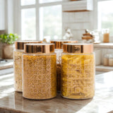 Homely Deluxe Container 1000ml 4pcs Set | Premium Airtight Storage Jars