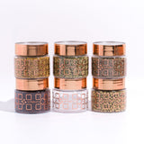 Homely Deluxe Container 125ml 6pcs Set | Premium Airtight Storage Jars