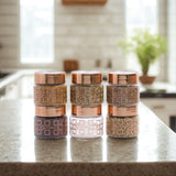 Homely Deluxe Container 125ml 6pcs Set | Premium Airtight Storage Jars