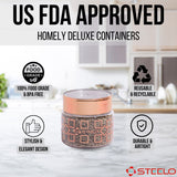 Homely Deluxe Container 125ml 6pcs Set | Premium Airtight Storage Jars