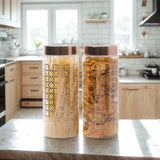 Homely Deluxe Container 1500ml Long 4pcs Set | Premium Airtight Storage Jars