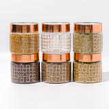 Homely Deluxe Container 350ml 6pcs Set | Premium Airtight Storage Jars